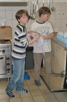 Freiwilliger (!!!) Küchendienst