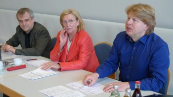 Die Jury beim 9. Waldbronner Musikpreis: Stefan Hippe, Hedy Stark-Fussnegger, Volker Rausenberger